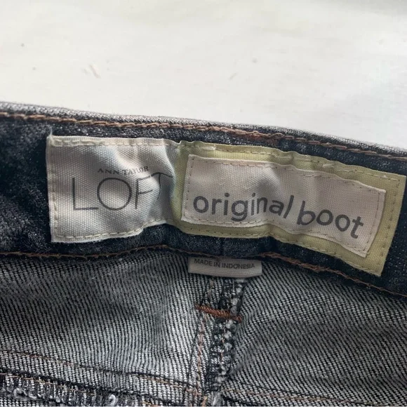 LOFT Original Bootcut Faded Black Jeans - Picture 9 of 9